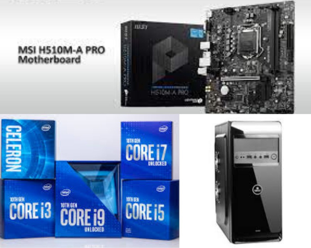 Assembled New Desktop i3 10th Gen CPU with Processor With DDR4 Ram Supportable